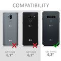 kwmobile Case Compatible with LG G8s ThinQ Flip Cover Case