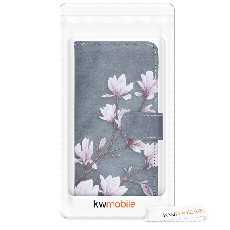 kwmobile Wallet Case Compatible with Huawei Y6 (2019) Cover - with Stand and Card Slots