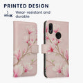 kwmobile Wallet Case Compatible with Huawei Y6 (2019) Cover - with Stand and Card Slots