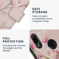 kwmobile Wallet Case Compatible with Huawei Y6 (2019) Cover - with Stand and Card Slots