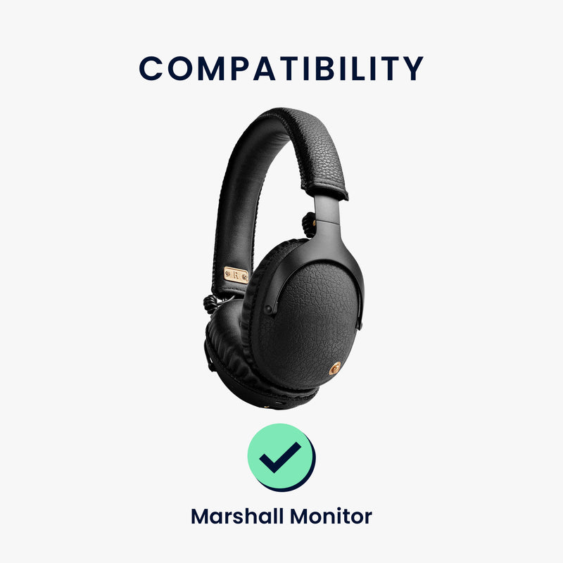 kwmobile Ear Pads for Marshall Monitor Headphones Replacement Parts Over Ear Headphones