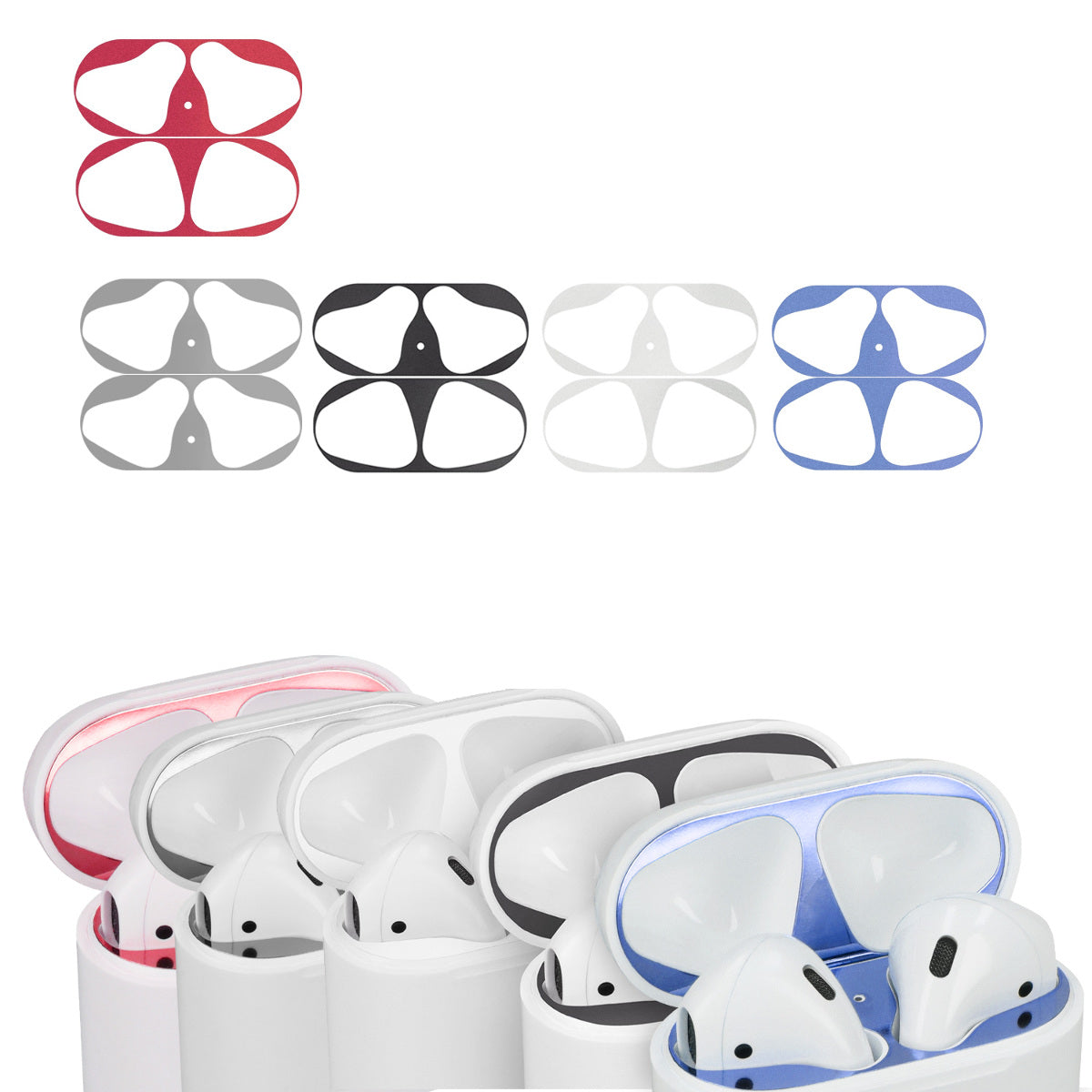 Dustproof Sticker compatible with Apple Airpods 1 & 2