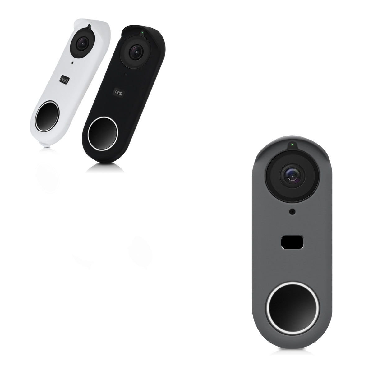 kwmobile Cover compatible with Nest Hello Video Doorbell Case Protective Cover for Video Doorbell