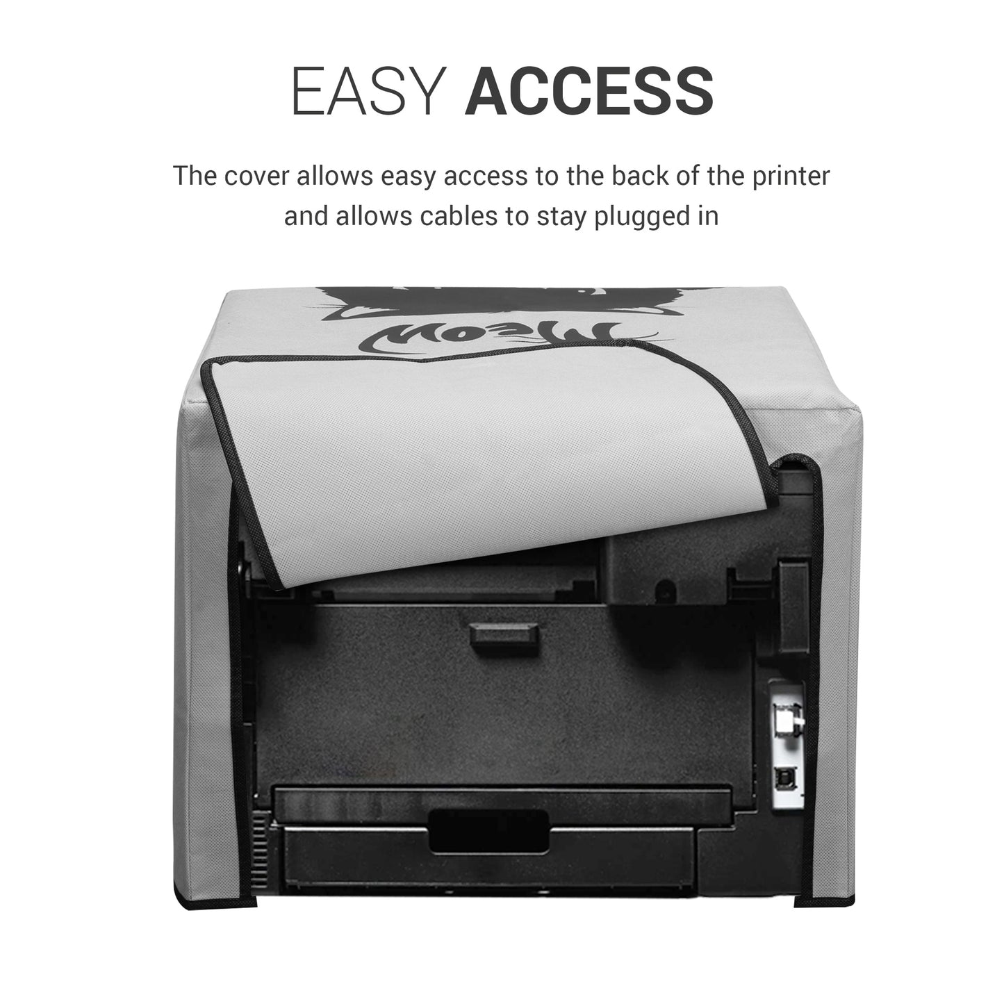 kwmobile Cover compatible with Brother DCP-L2530DW / L2550DN / MFC-L2710DN / L2750DW - Printer Dust Cover Protective Hood Protective Case