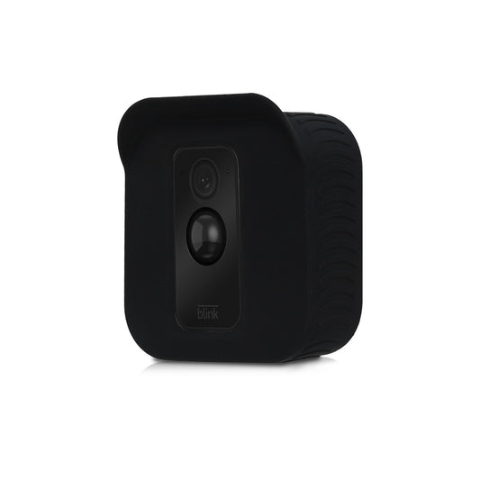 kwmobile Hülle kompatibel mit Blink XT / XT2 - Silikon Security Camera Cover Schutzhülle für Kamera - Schwarz Schwarz  