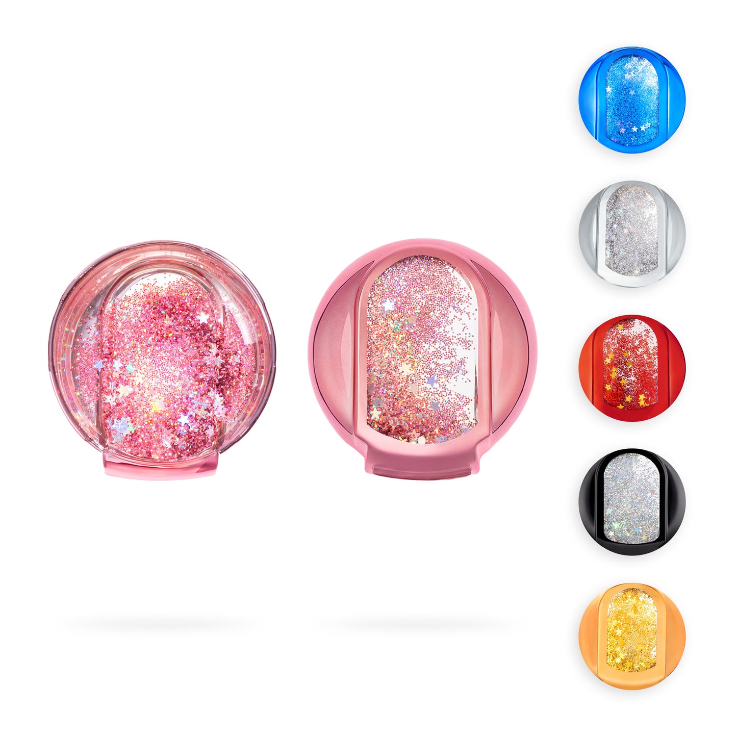 kwmobile Autoschlüssel Hülle kompatibel mit Mini 3-Tasten Smart Key Autoschlüssel - TPU Schutzhülle Schlüsselhülle Cover Schneekugel Sterne Rot Metallic Dunkelrot Rot  [dsg04]