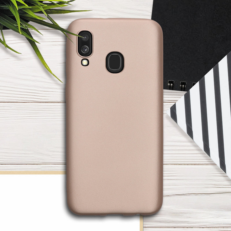 kwmobile Phone Case for Samsung Galaxy A40 - Metallic Shimmering Silicone Case - Protective Cover