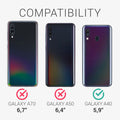 kwmobile Phone Case for Samsung Galaxy A40 - Metallic Shimmering Silicone Case - Protective Cover