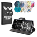 kwmobile Wallet Case compatible with Samsung Galaxy A40 - Cover with Stand and Card Slots