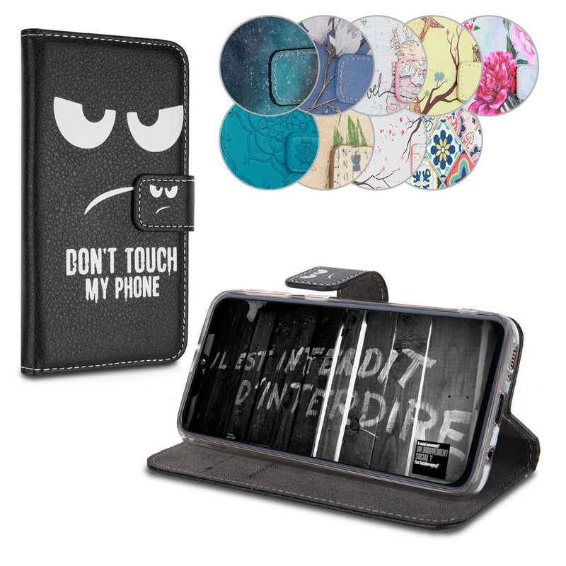 kwmobile Wallet Case compatible with Samsung Galaxy A40 - Cover with Stand and Card Slots