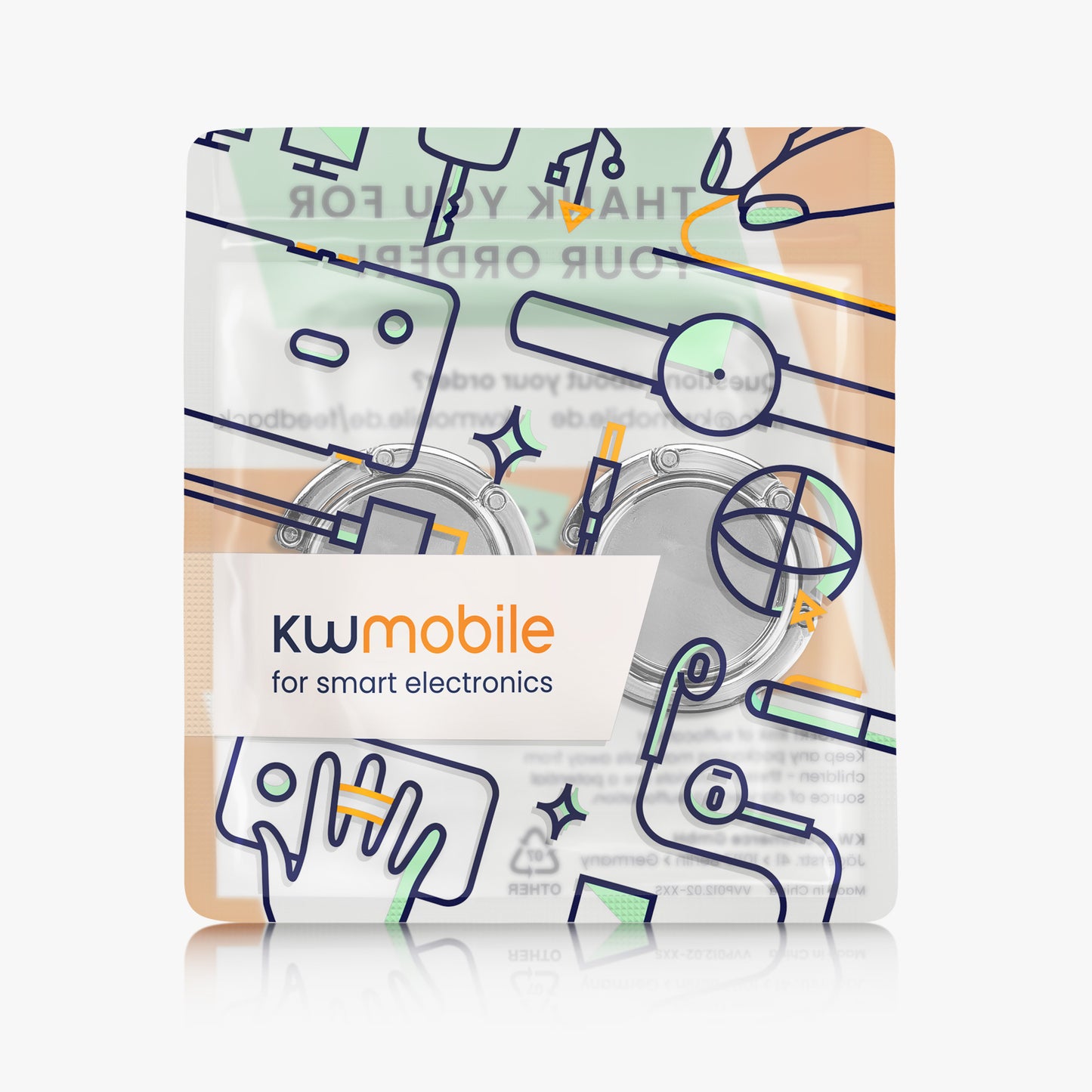 kwmobile Bag Holder for Table - 2x Handbag Holder for Table - Foldable Bag Hook - Bag Hanger - Bag Holder Hook - Table Hook Set