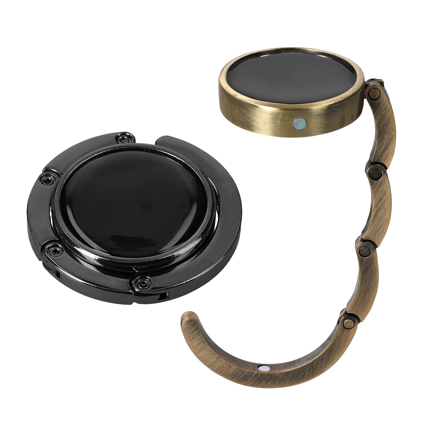kwmobile Bag Holder for Table - 2x Handbag Holder for Table - Foldable Bag Hook - Bag Hanger - Bag Holder Hook - Table Hook Set