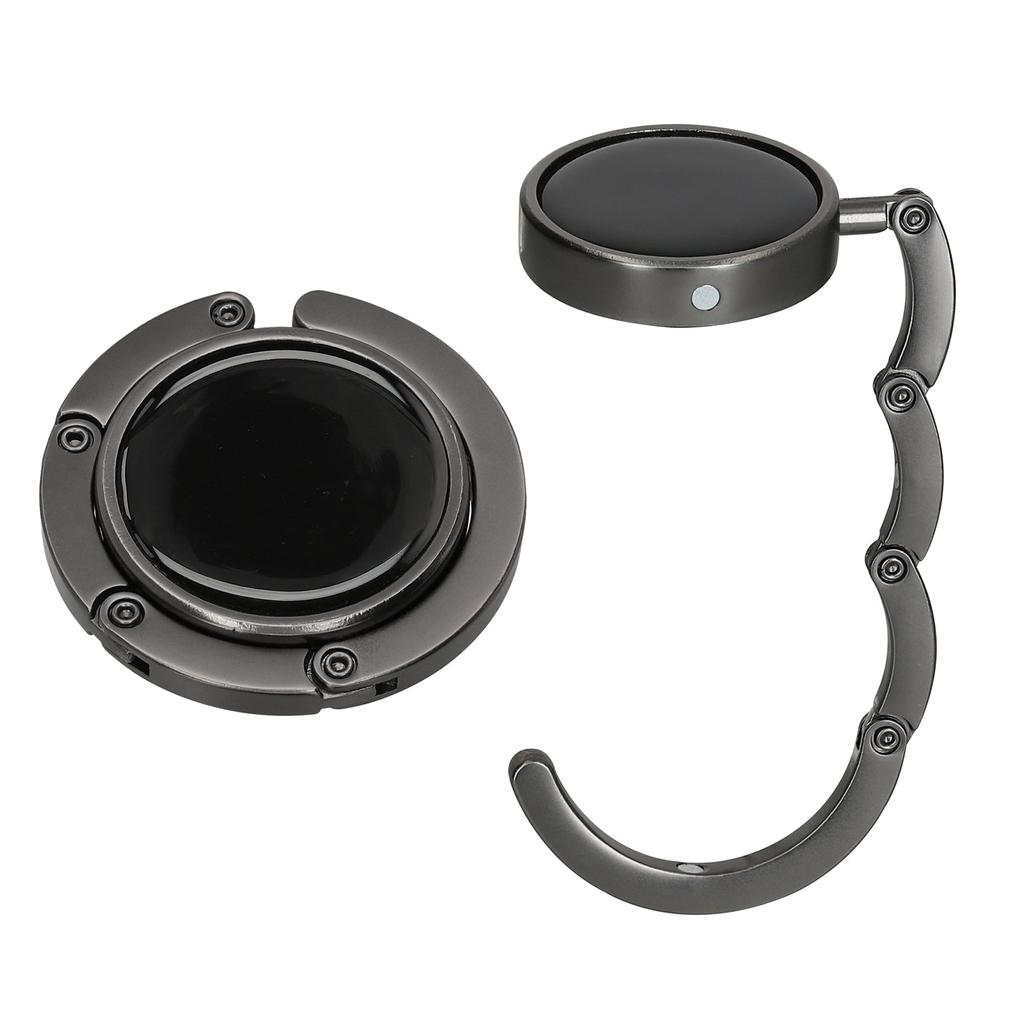 kwmobile Bag Holder for Table - 2x Handbag Holder for Table - Foldable Bag Hook - Bag Hanger - Bag Holder Hook - Table Hook Set