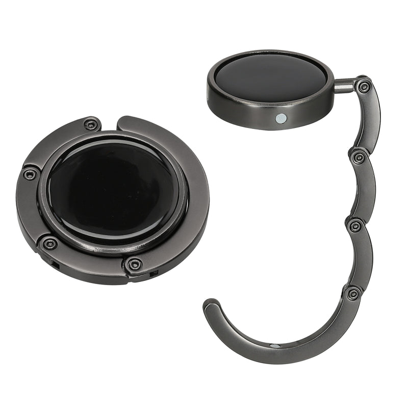 kwmobile Bag Holder for Table - 2x Handbag Holder for Table - Foldable Bag Hook - Bag Hanger - Bag Holder Hook - Table Hook Set