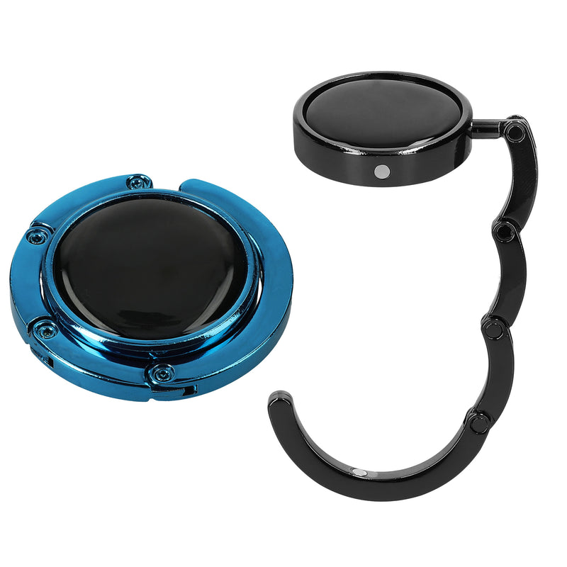 kwmobile Bag Holder for Table - 2x Handbag Holder for Table - Foldable Bag Hook - Bag Hanger - Bag Holder Hook - Table Hook Set