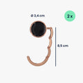 kwmobile Bag Holder for Table - 2x Handbag Holder for Table - Foldable Bag Hook - Bag Hanger - Bag Holder Hook - Table Hook Set