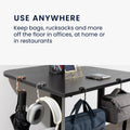 kwmobile Bag Holder for Table - 2x Handbag Holder for Table - Foldable Bag Hook - Bag Hanger - Bag Holder Hook - Table Hook Set