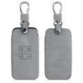 kwmobile Car Key Cover compatible with Renault 4-Button Smart Key (Keyless Go Only) Faux Leather Protective Case Cover