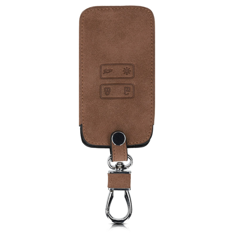 kwmobile Car Key Cover compatible with Renault 4-Button Smart Key (Keyless Go Only) Faux Leather Protective Case Cover