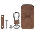 kwmobile Car Key Cover compatible with Renault 4-Button Smart Key (Keyless Go Only) Faux Leather Protective Case Cover