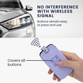 kwmobile Car Key Cover Compatible with Renault 4-Button Smart Key (Keyless Go Only) - Faux Leather Protective Case Key Cover