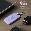 kwmobile Car Key Cover Compatible with Renault 4-Button Smart Key (Keyless Go Only) - Faux Leather Protective Case Key Cover