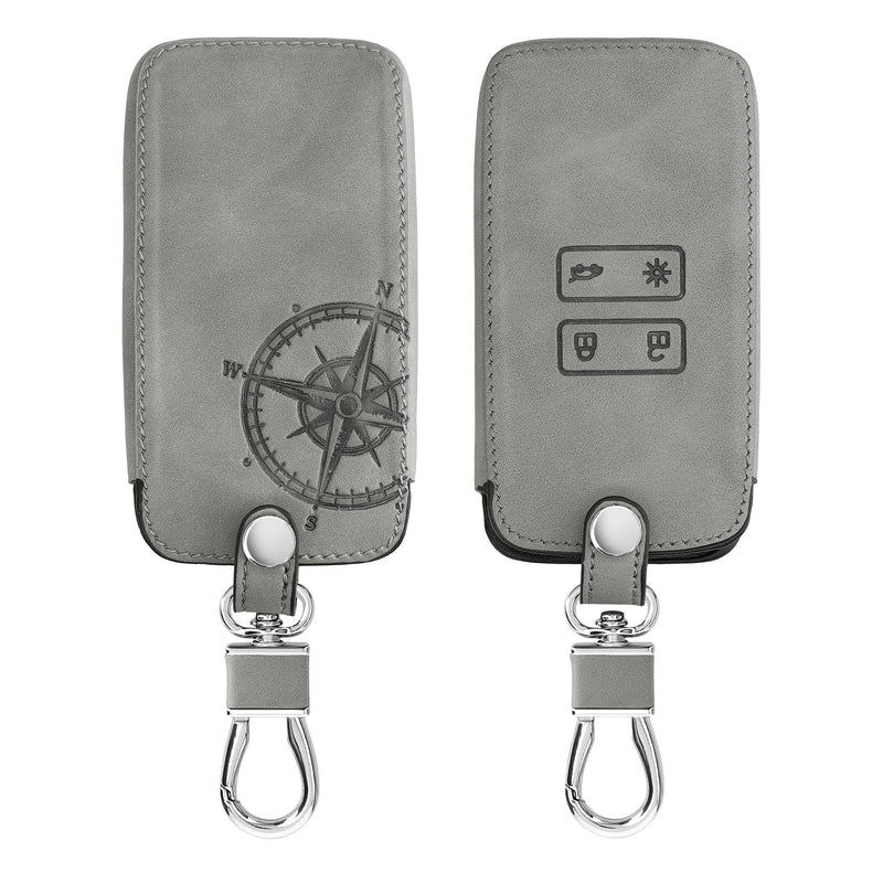 kwmobile Car Key Shell compatible with Renault 4-Button Smart Key (Keyless Go only) Protective Cover
