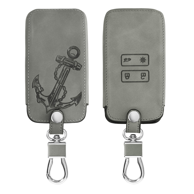 kwmobile Car Key Shell compatible with Renault 4-Button Smart Key (Keyless Go only) Protective Cover