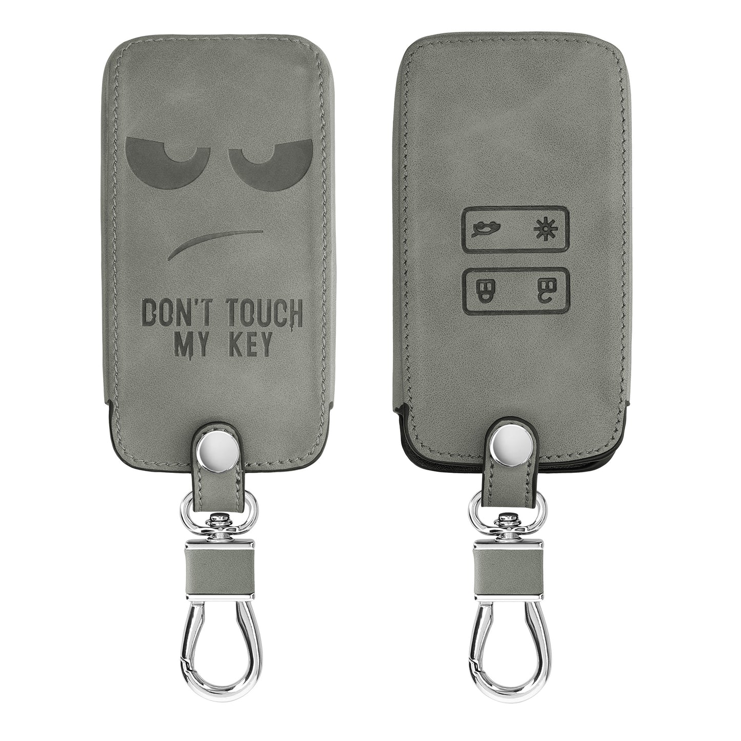 kwmobile Car Key Shell compatible with Renault 4-Button Smart Key (Keyless Go only) Protective Cover