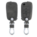 kwmobile Car Key Cover Compatible with VW Golf 7 MK7 3-Button Car Key Fob Faux Leather Protector Key Cover