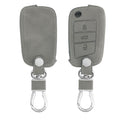 kwmobile Car Key Cover Compatible with VW Golf 7 MK7 3-Button Car Key Fob Faux Leather Protector Key Cover