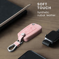 kwmobile Car Key Cover Compatible with VW Golf 7 MK7 3-Button Car Key Fob Faux Leather Protector Key Cover
