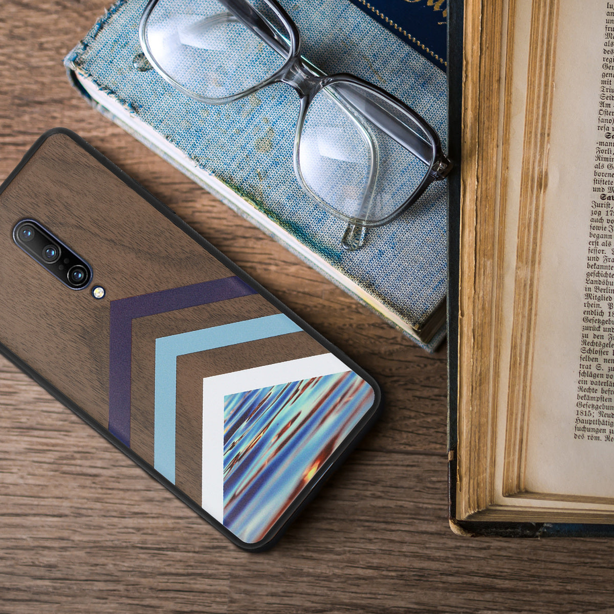 kwmobile Case Compatible with OnePlus 7 Pro - Cell Phone Cover - TPU Phone Case Compass Vintage