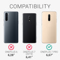 kwmobile Case Compatible with OnePlus 7 Pro - Cell Phone Cover - TPU Phone Case Compass Vintage