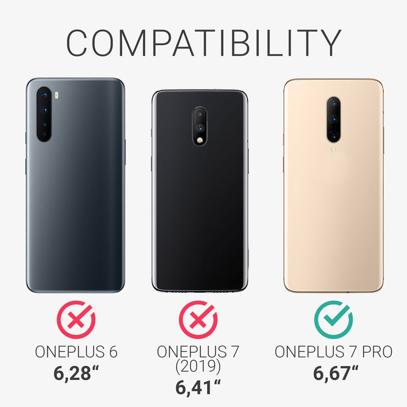 kwmobile Case Compatible with OnePlus 7 Pro - Cell Phone Cover - TPU Phone Case Compass Vintage