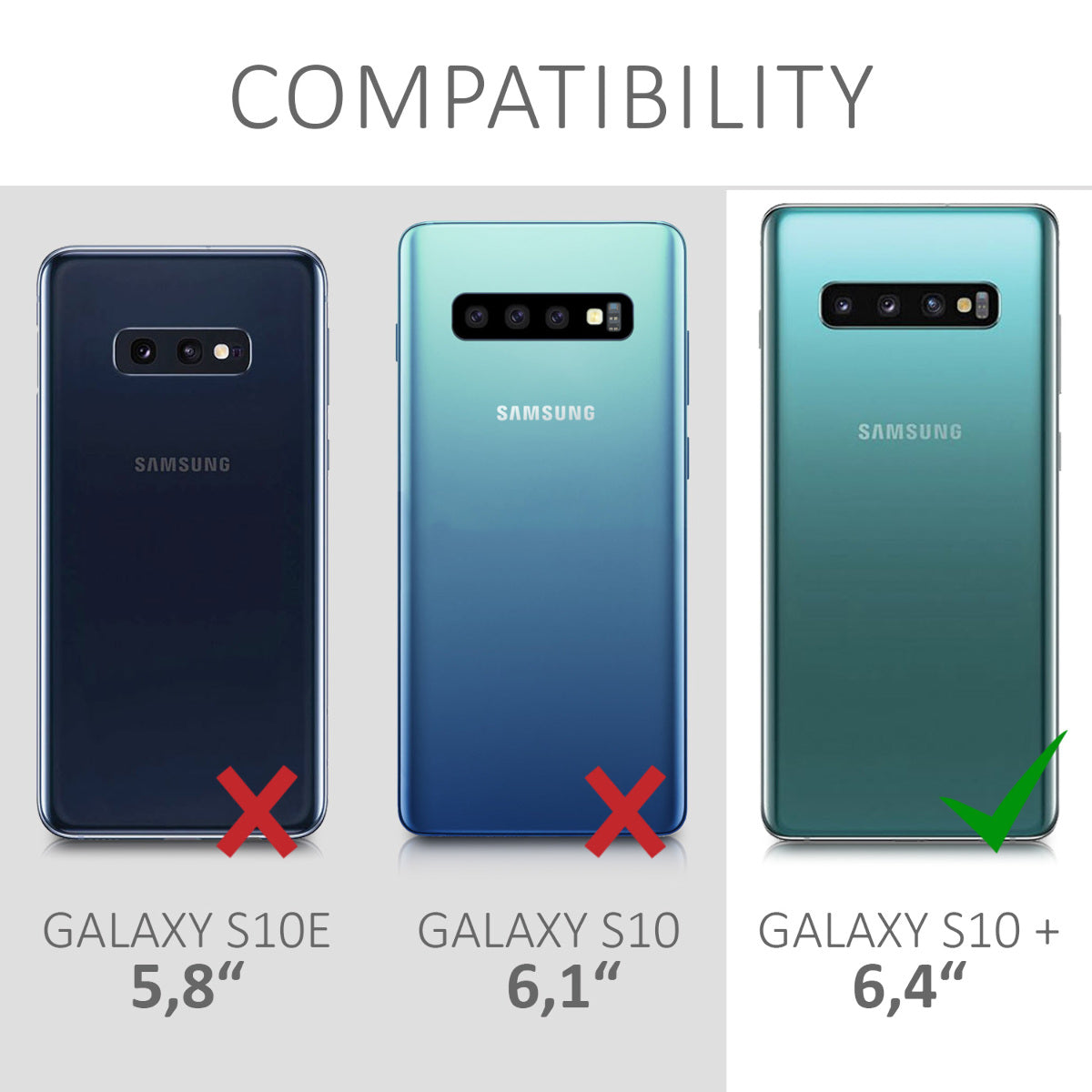 Case compatible with Samsung Galaxy S10 Plus / S10+