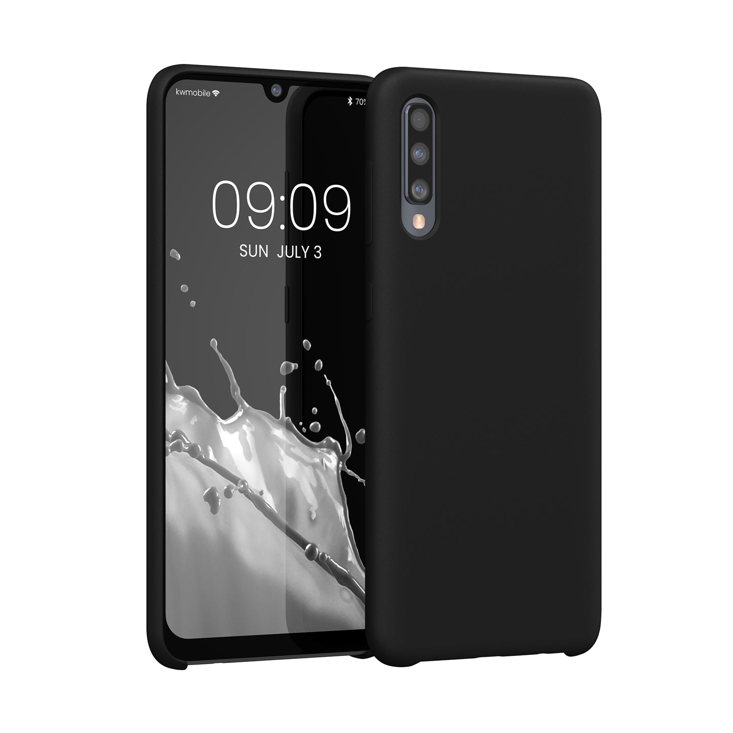 kwmobile Samsung Galaxy A50 Case - Silicone Cover - Wireless Charging - Protective Case Cover