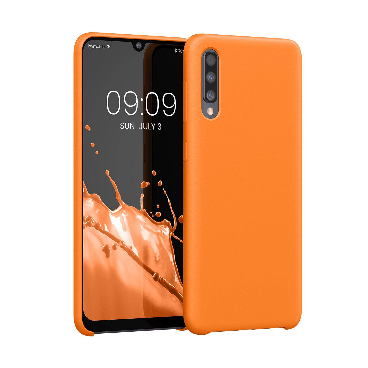 kwmobile Samsung Galaxy A50 Case - Silicone Cover - Wireless Charging - Protective Case Cover