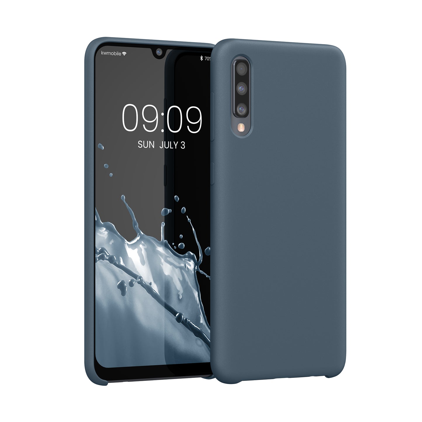 kwmobile Samsung Galaxy A50 Case - Silicone Cover - Wireless Charging - Protective Case Cover
