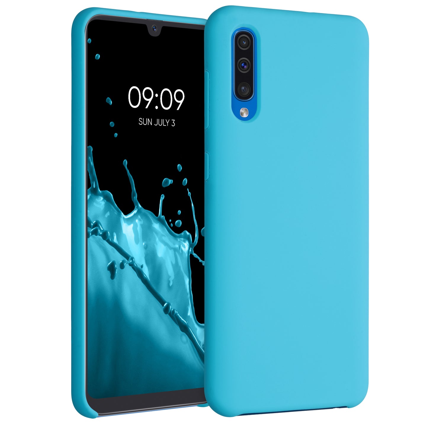 kwmobile Samsung Galaxy A50 Case - Silicone Cover - Wireless Charging - Protective Case Cover