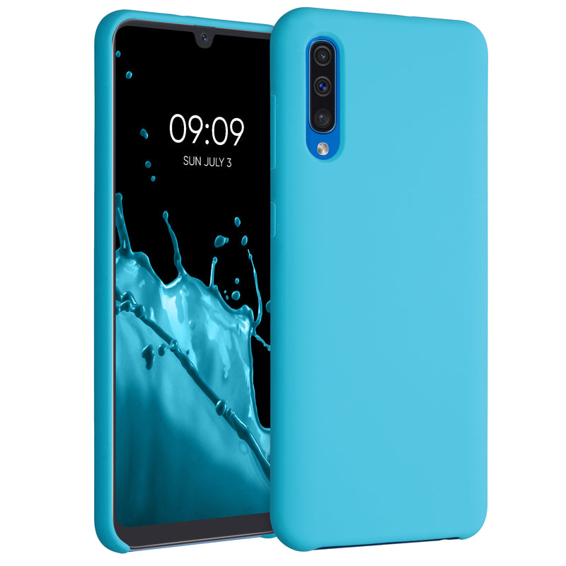 kwmobile Samsung Galaxy A50 Case - Silicone Cover - Wireless Charging - Protective Case Cover