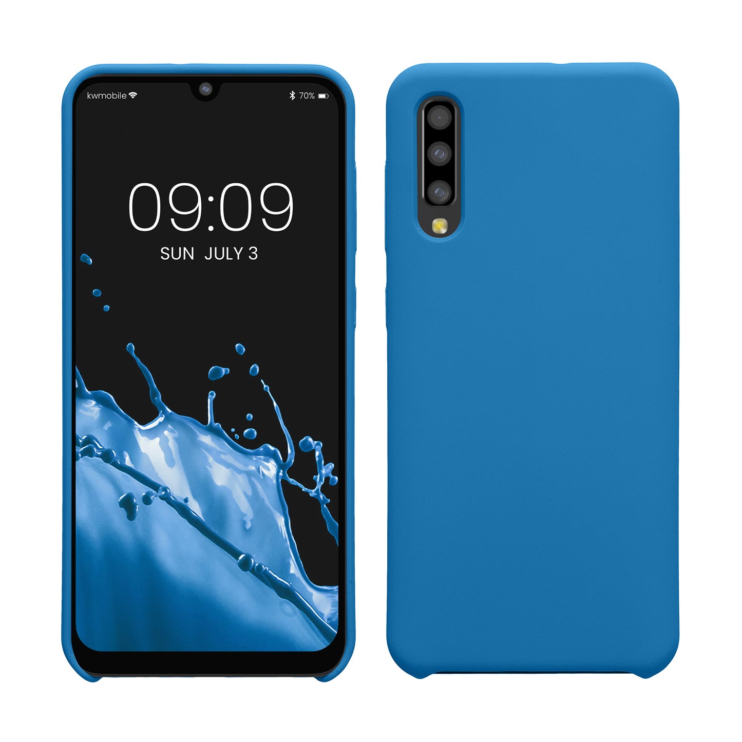 kwmobile Samsung Galaxy A50 Case - Silicone Cover - Wireless Charging - Protective Case Cover