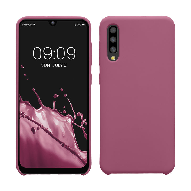 kwmobile Samsung Galaxy A50 Case - Silicone Cover - Wireless Charging - Protective Case Cover