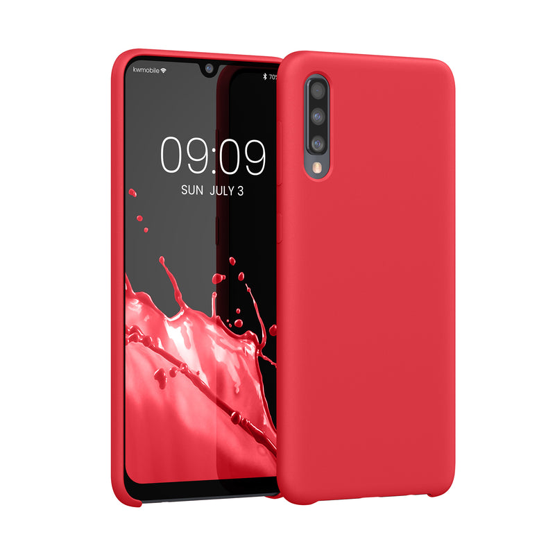 kwmobile Samsung Galaxy A50 Case - Silicone Cover - Wireless Charging - Protective Case Cover