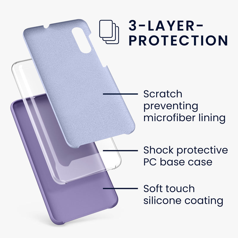 kwmobile Samsung Galaxy A50 Case - Silicone Cover - Wireless Charging - Protective Case Cover