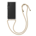 kwmobile Necklace Case Compatible with Huawei P20 Pro Silicone Cover with Lanyard Strap Phone Case
