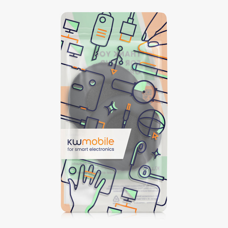 kwmobile Ear Pads for Skullcandy Hesh 2.0 - Replacement Ear Pads - Headphone Spare Parts - Headphone Replacement Cushions for Over-Ear Headphones