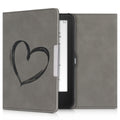 kwmobile Protective Case for Tolino Vision 1 / 2 / 3 / 4 HD Cover - eReader Case Made of Faux Leather with Auto Sleep Function - Compass Vintage