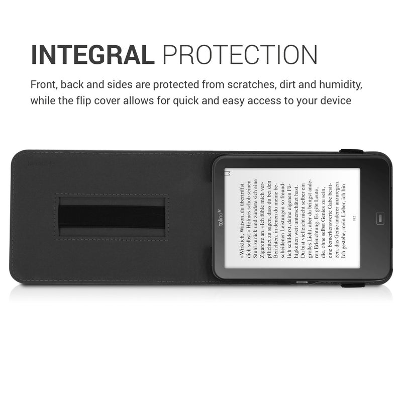 kwmobile Case Compatible with Tolino Vision 1 / 2 / 3 / 4 HD - Loop Stand - e-Reader Protective Cover