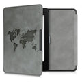 kwmobile Case for Amazon Kindle Paperwhite (10th Gen - 2018) Cover - eReader Faux Leather Case with Auto Sleep Function - Dandelion Love